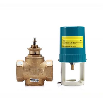 Proportioneel modulerend HVAC-systeem ventilator spoel eenheid met tweerichtingsbesturing gemotoriseerde klep