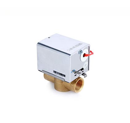Messing DN20 2-weg gemotoriseerde zone klep voor waterkoeler FCU HVAC elektrische prestaties