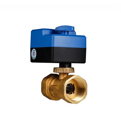 220V stroomverbruik 2weg koperen klep voor airconditioning PVC gemotoriseerde kogelklep