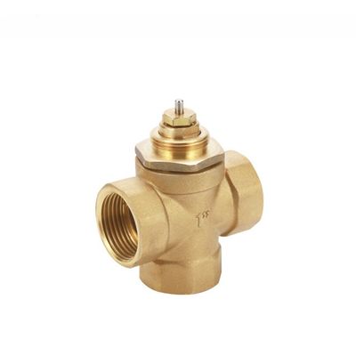 Elektrische waterdiverter 3-Way Control gemotoriseerde zone klep voor DN20 Messing Fan Coil Unit