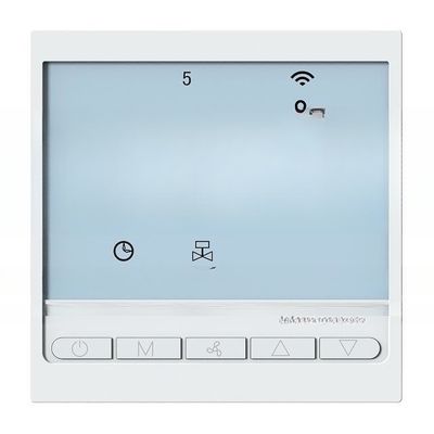 Smart Room Control thermostaat met acryl touchscreen en werkomgeving
