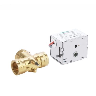 DN20 220v digitale waterventilator spoel Messing elektrisch gemotoriseerd zone klep met Messing materiaal