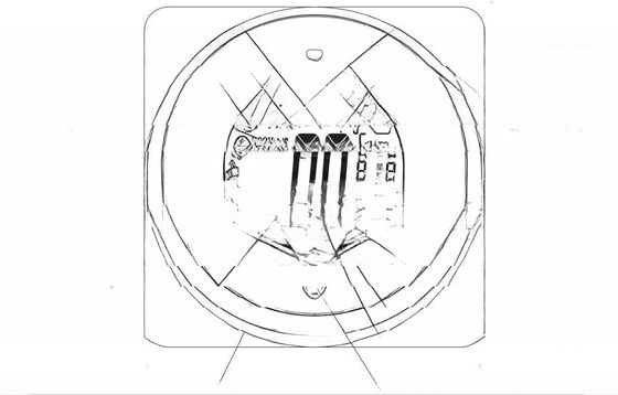 Centrale airconditioning ronde thermostaat met draaiende werking en wifi-connectiviteit