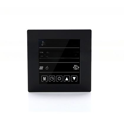 Programmabele HVAC-thermostaat met twee/vier pijpen aanraakscherm met instelbare ventilatorcontroller