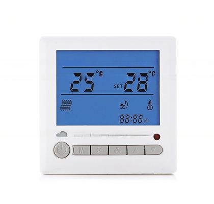 Digitale vloerverwarmingsthermostaat met externe sensor en temperatuurbereik van 5-35C