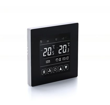 Witte lcd-kamertermostaat met digitale scherm 5 1 1 programmeerbaar KNX compatibel