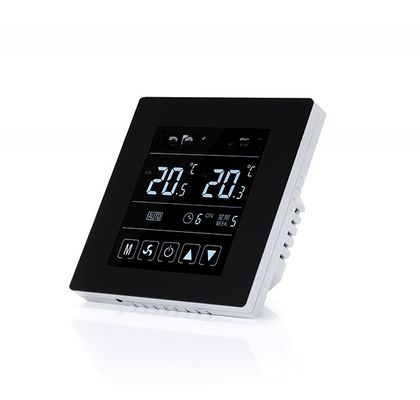 Witte lcd-kamertermostaat met digitale scherm 5 1 1 programmeerbaar KNX compatibel