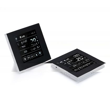 Witte lcd-kamertermostaat met digitale scherm 5 1 1 programmeerbaar KNX compatibel