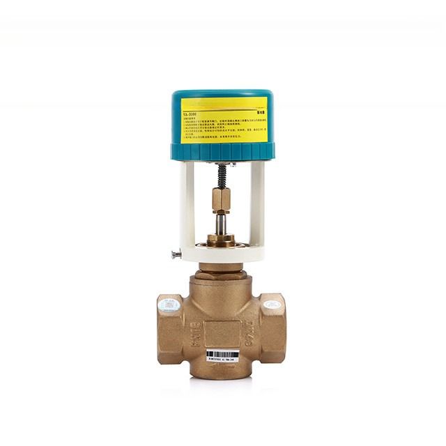Normale temperatuur 24v lineaire actuator elektrisch gemotoriseerde klep voor het beheersen van gekoeld water