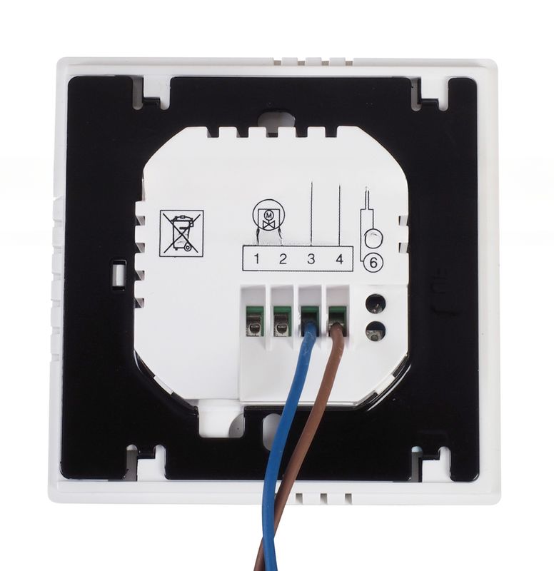 86mm*86mm*16mm EU-standaard touchscreen LCD WiFi Mobile Control Room Thermostaat voor HVAC